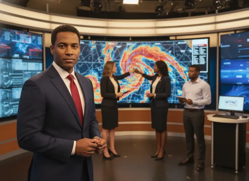 WYNC News team covering breaking news and Doppler radar weather updates