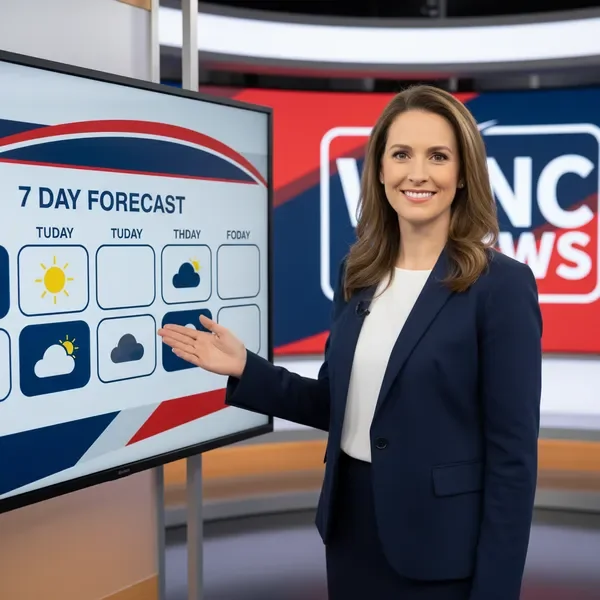 Meteorologist providing daily local weather doppler forecast